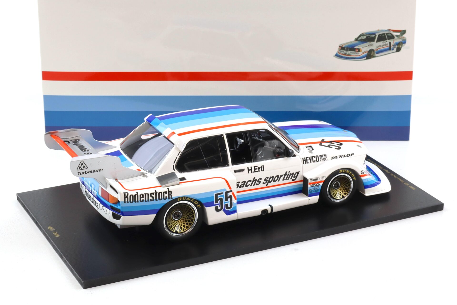 1:18 Spark BMW 320 Turbo Norisring 1978 DRM Champion #55 Harald Ertl