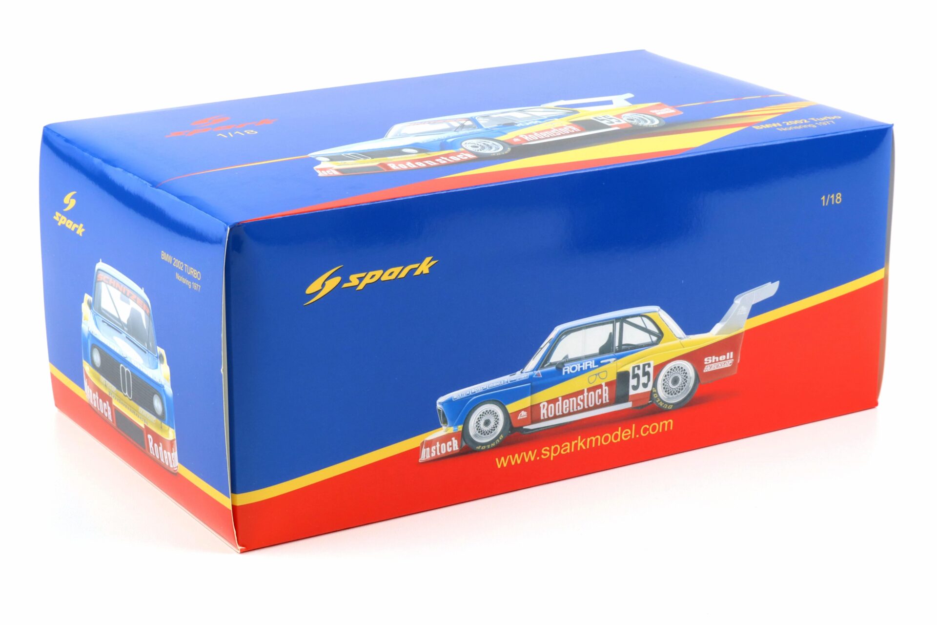 1:18 Spark BMW 2002 Turbo DRM Norisring 1977 Röhrl #55 Schnitzer