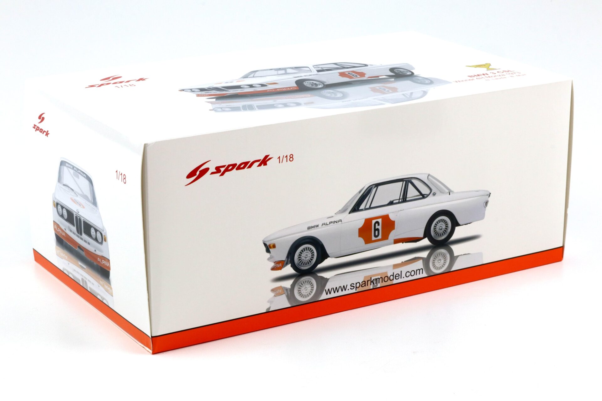 1:18 Spark BMW 3.0 CSL Winner 4h Monza 1973 Lauda/ Muir #6