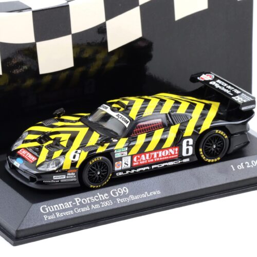 1:43 Minichamps Gunnar Porsche 911 996 GT1 G99 #6 Paul Revere Grand Am 2003