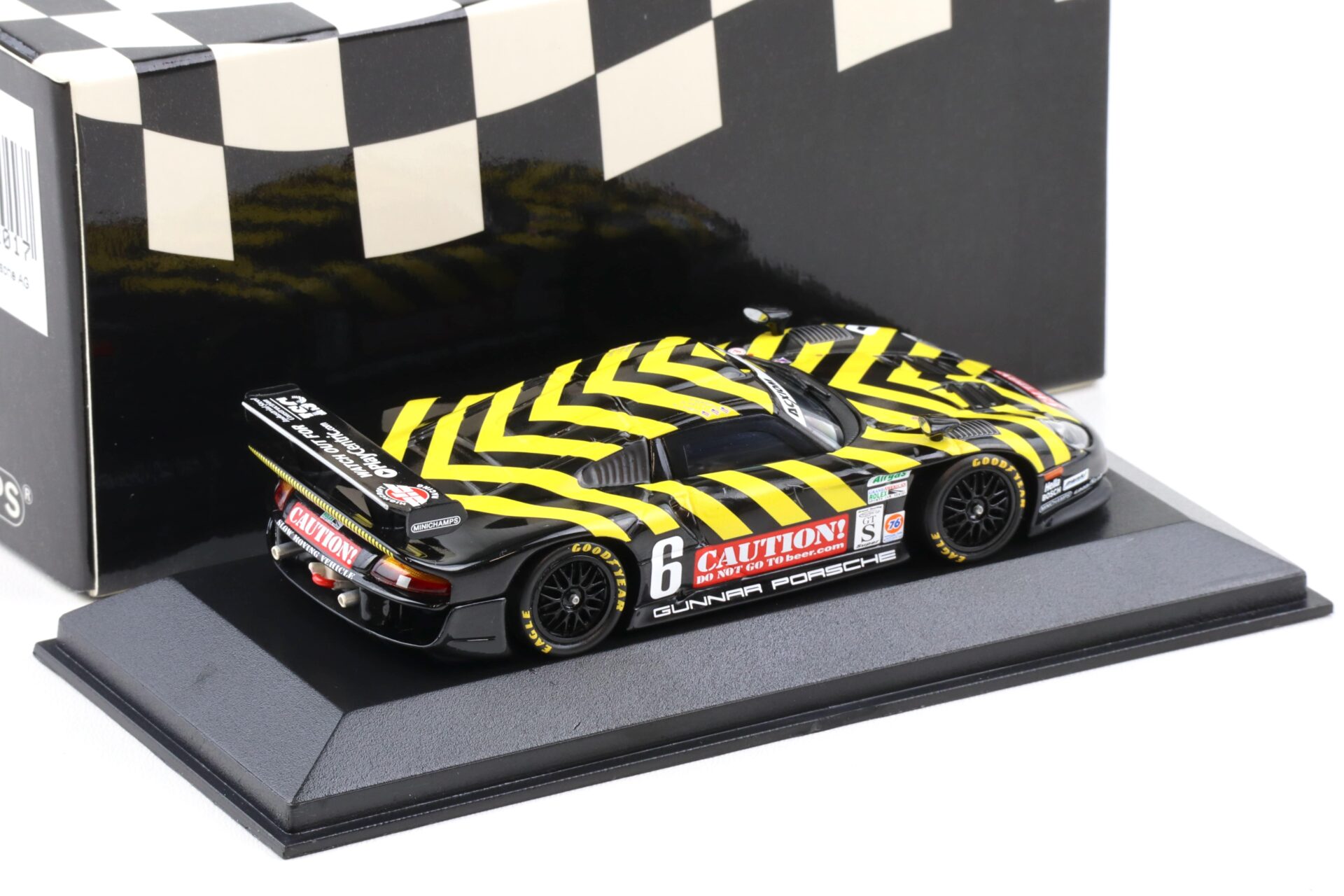 1:43 Minichamps Gunnar Porsche 911 996 GT1 G99 #6 Paul Revere Grand Am 2003