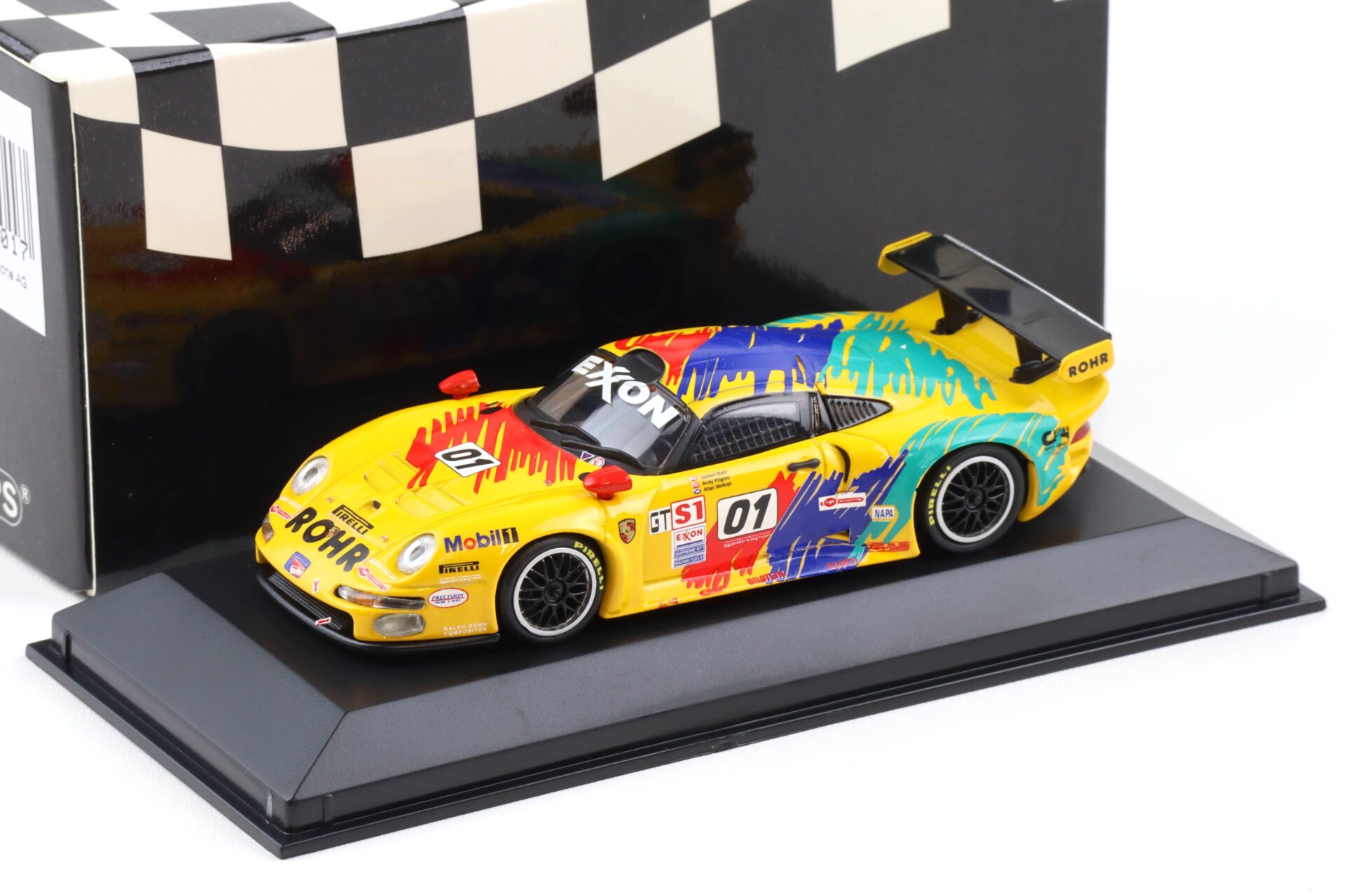 1:43 Minichamps Porsche 911 993 GT1 #01 Team Rohr GTS-1 Champion 1999