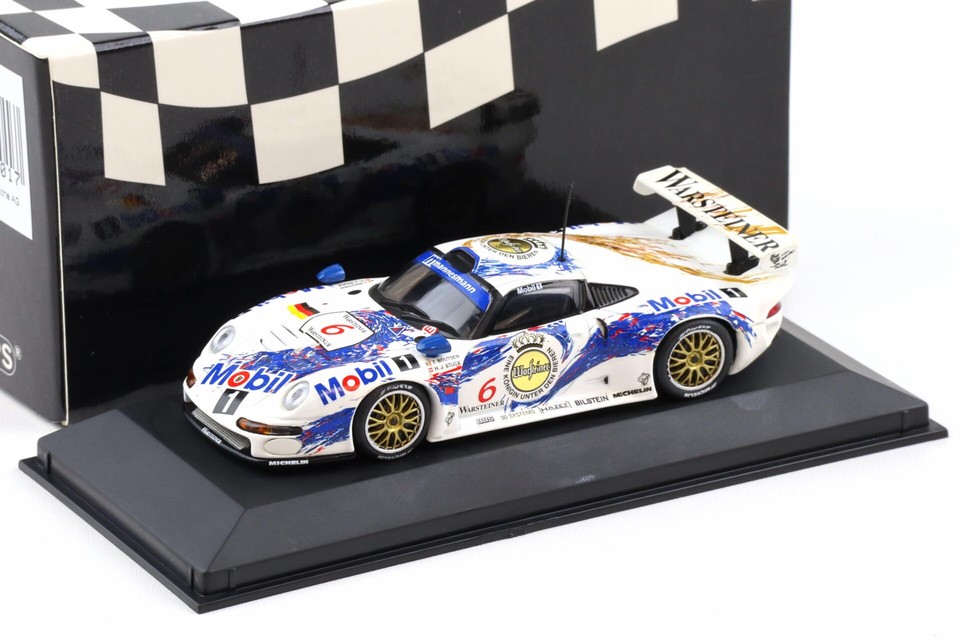 1:43 Minichamps Porsche 911 993 GT1 FIA GT Championship 1997 #6 Stuck/ Boutsen