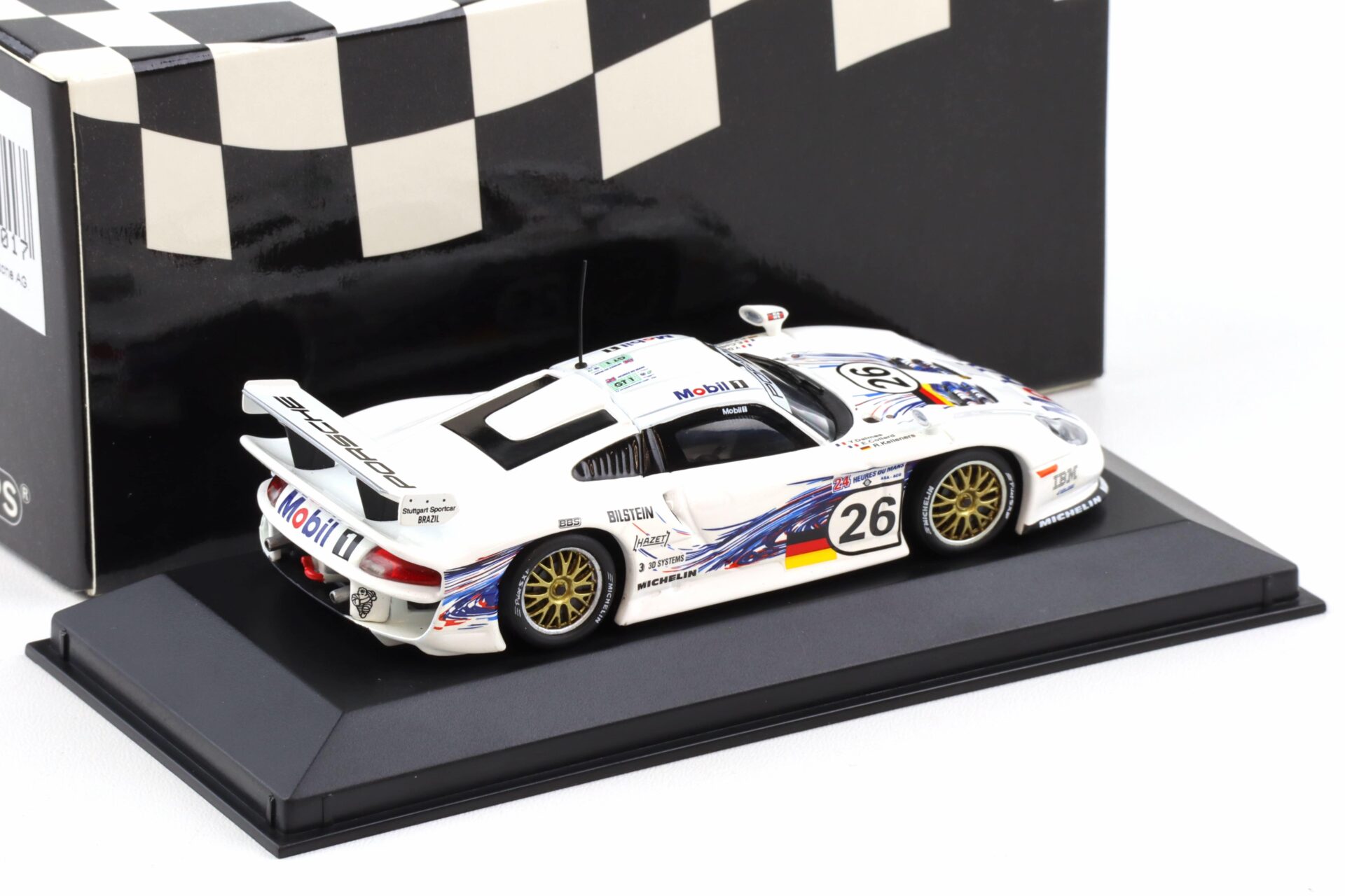 1:43 Minichamps Porsche 911 996 GT1 Le Mans 1997 #26 Dalmas/ Collard/ Kelleners