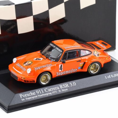 1:43 Minichamps Porsche 911 Carrera RSR Int. Supersprint 1975 Heyer #4 Jägermeister