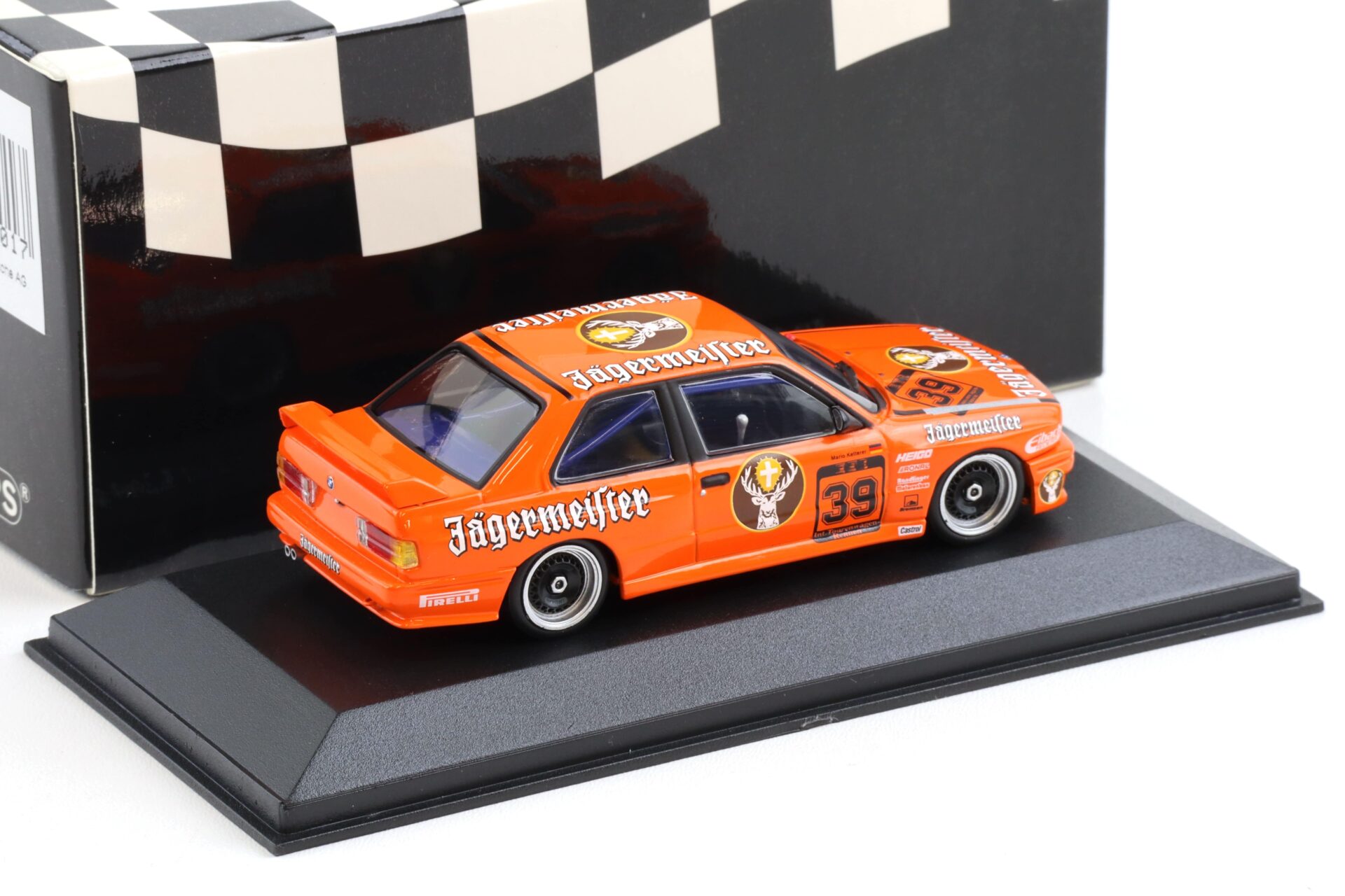 1:43 Minichamps BMW M3 E30 DTM 1988 M.Ketterer #39 Jägermeister