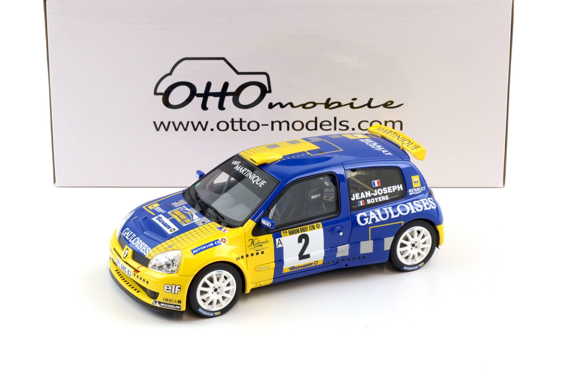1:18 OTTO mobile OT1152 Renault Clio S1600 Barum Rally #2 Jean-Joseph 2004