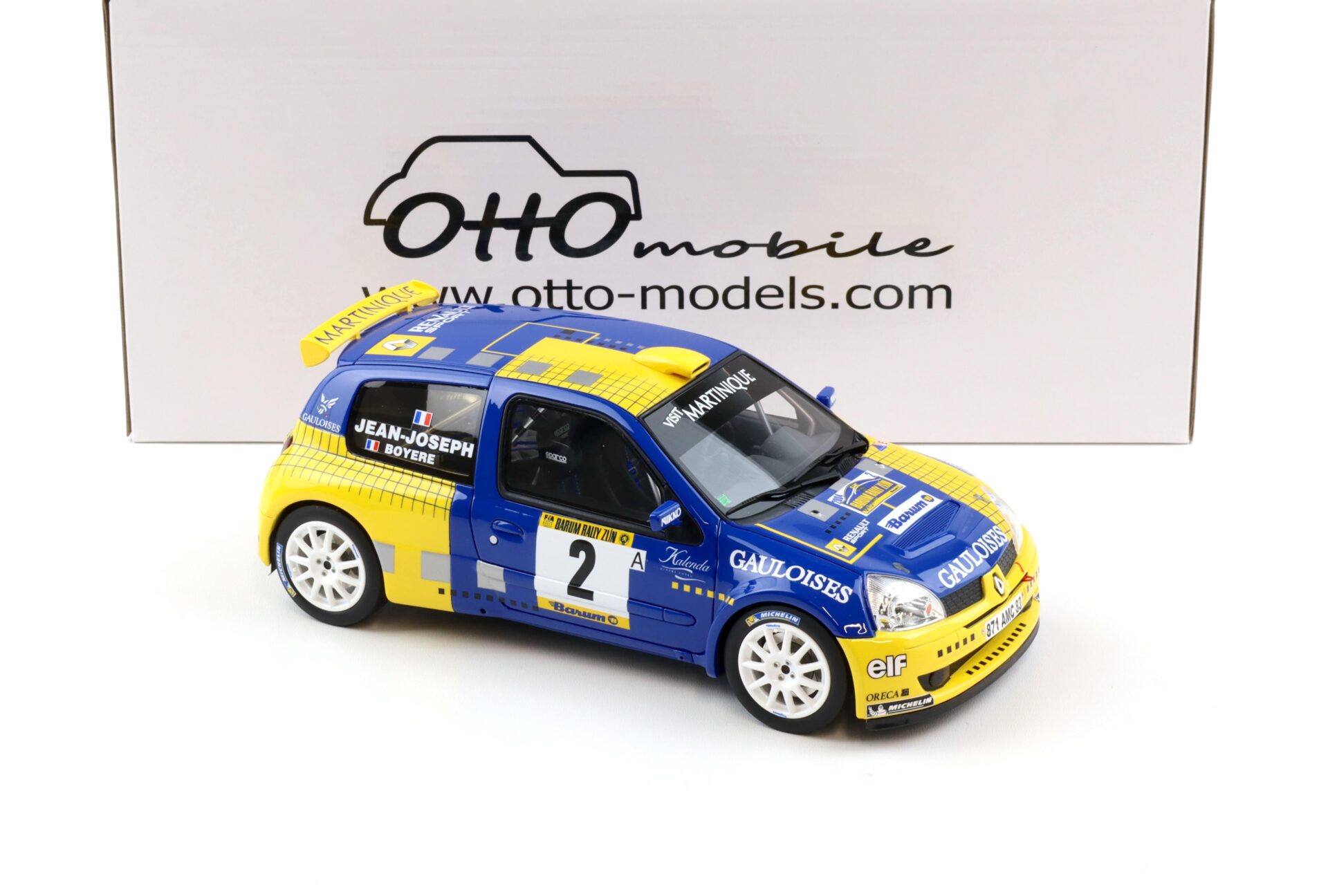 1:18 OTTO mobile OT1152 Renault Clio S1600 Barum Rally #2 Jean-Joseph 2004