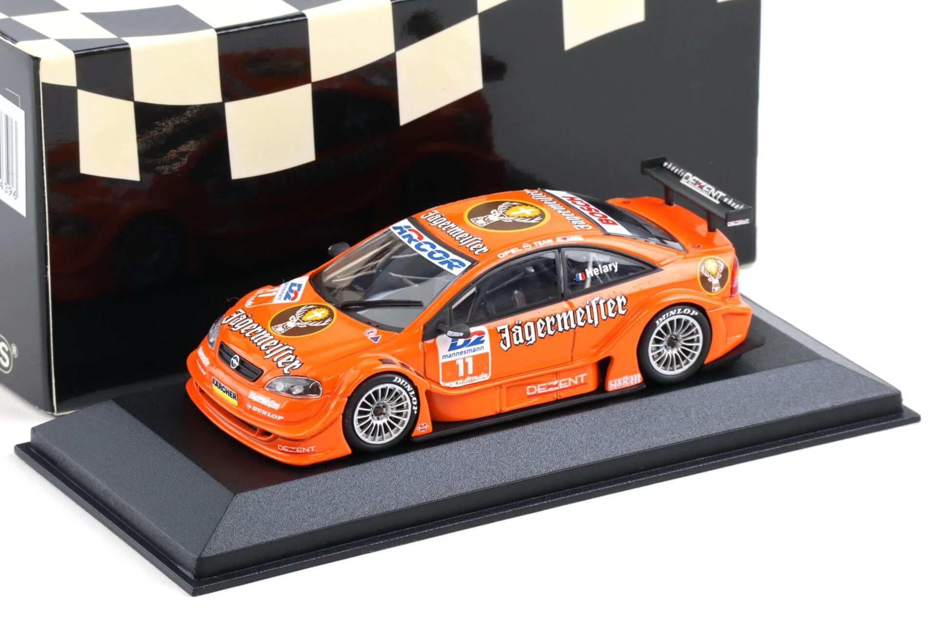 1:43 Minichamps Opel V8 Coupe DTM 2000 Team Holzer #11 Helary Jägermeister