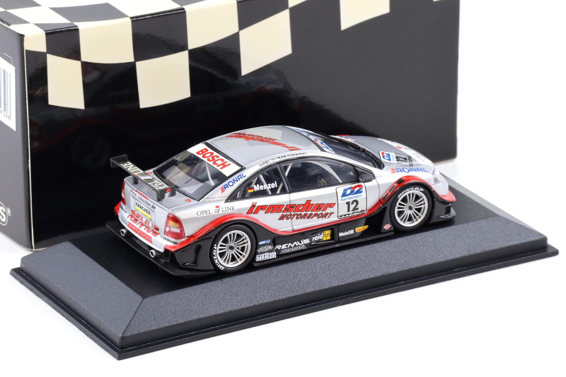 1:43 Minichamps Opel V8 Coupe DTM 2000 Team Irmscher #12 Menzel Ronal