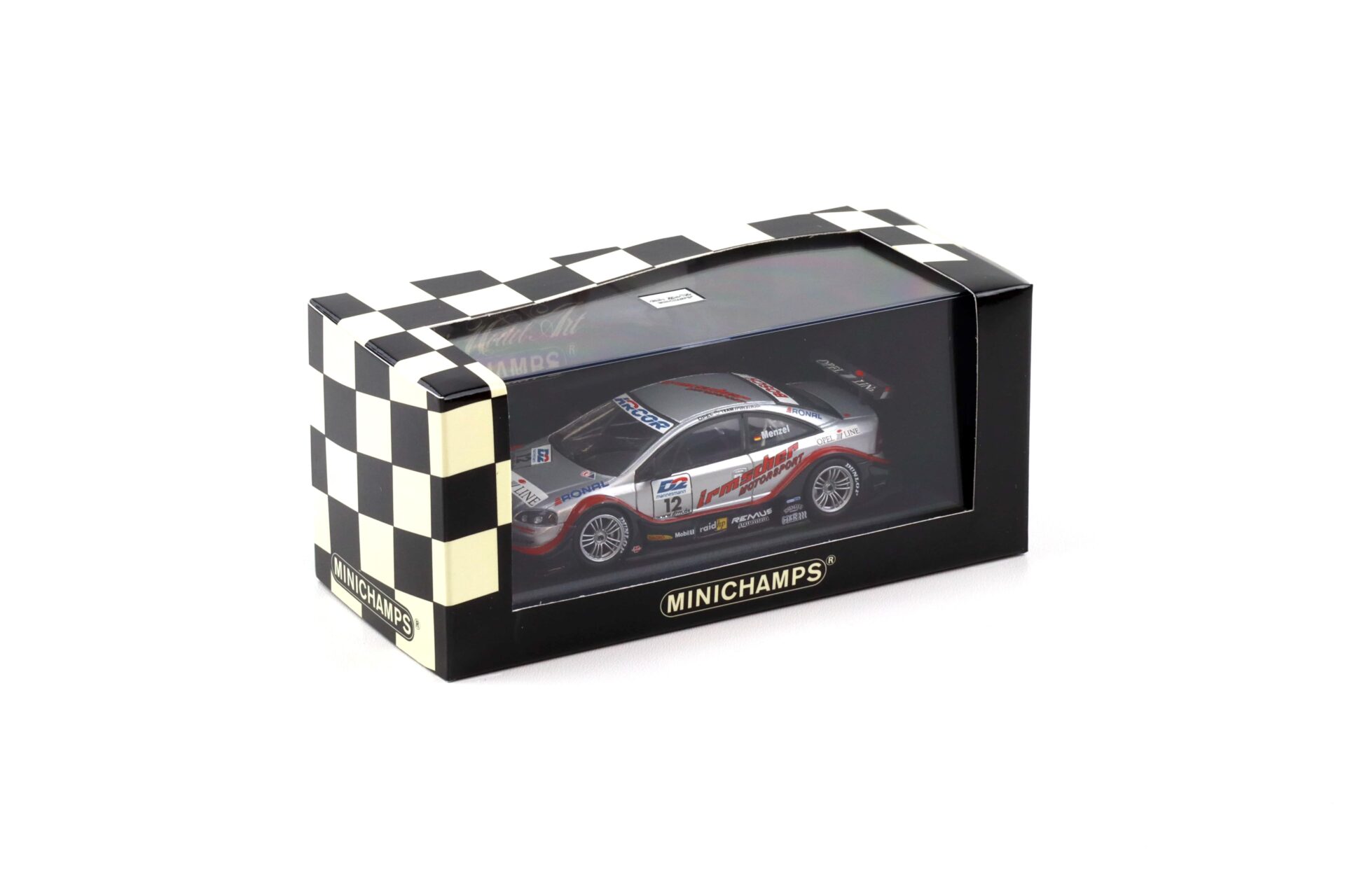 1:43 Minichamps Opel V8 Coupe DTM 2000 Team Irmscher #12 Menzel Ronal
