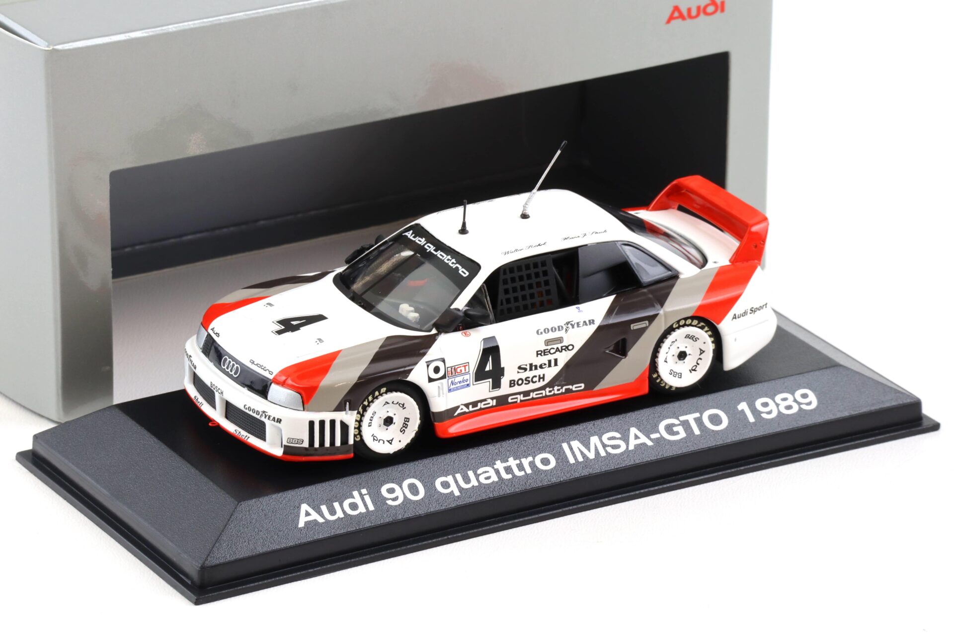 ID 105830 orig.jpg 1:43 Minichamps Audi 90 Quattro IMSA-GTO 1989 Stuck/ Röhrl #4 DEALER VERSION