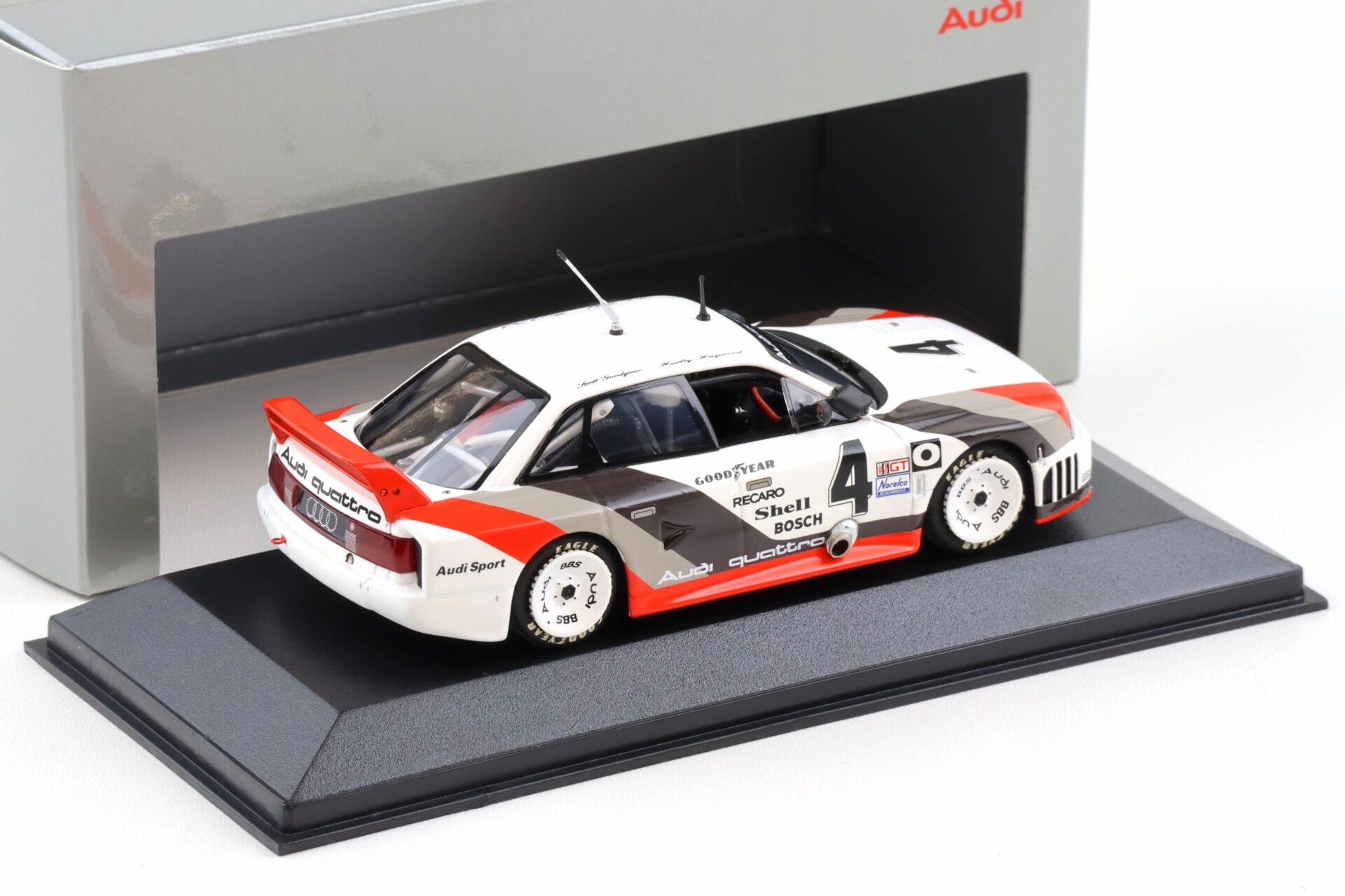 1:43 Minichamps Audi 90 Quattro IMSA-GTO 1989 Stuck/ Röhrl #4 DEALER VERSION