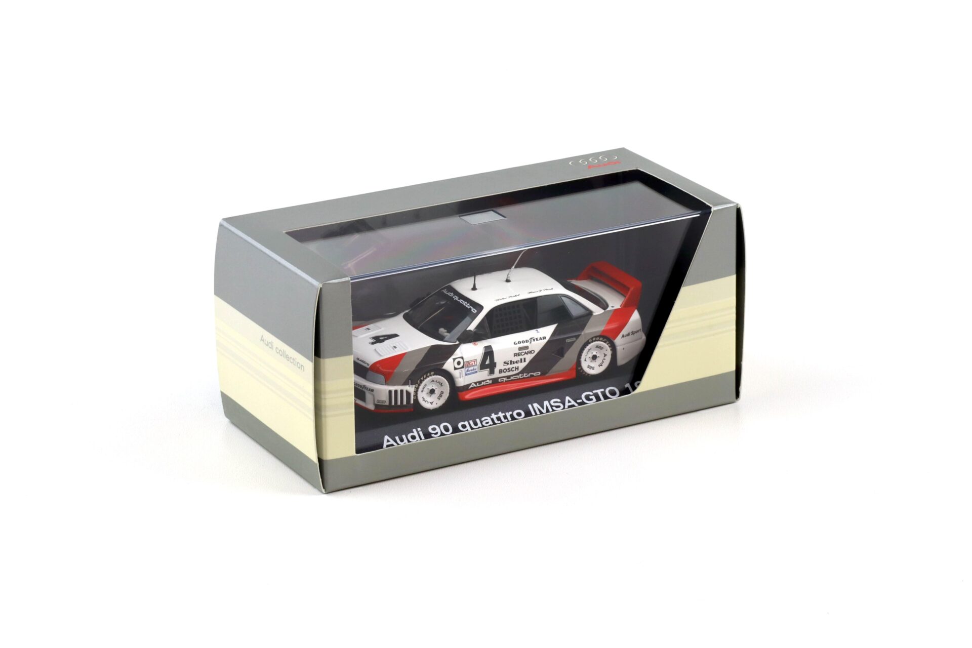 1:43 Minichamps Audi 90 Quattro IMSA-GTO 1989 Stuck/ Röhrl #4 DEALER VERSION