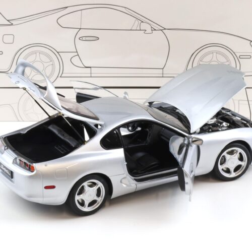 1:18 Whelart Toyota Supra A80 Coupe LHD silver metallic + wheels Set W-001F
