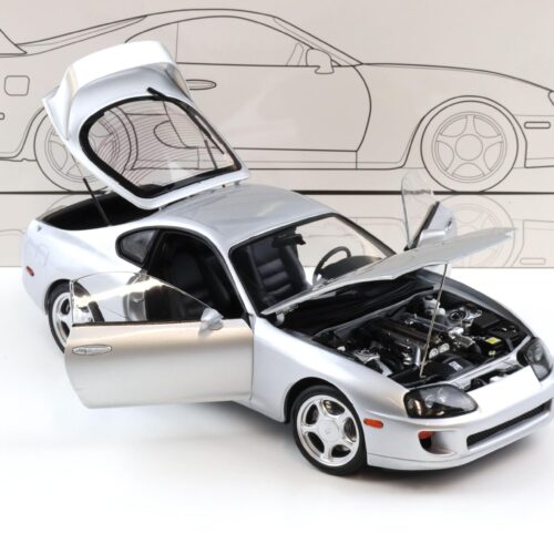 1:18 Whelart Toyota Supra A80 Coupe LHD silver metallic + wheels Set W-001F