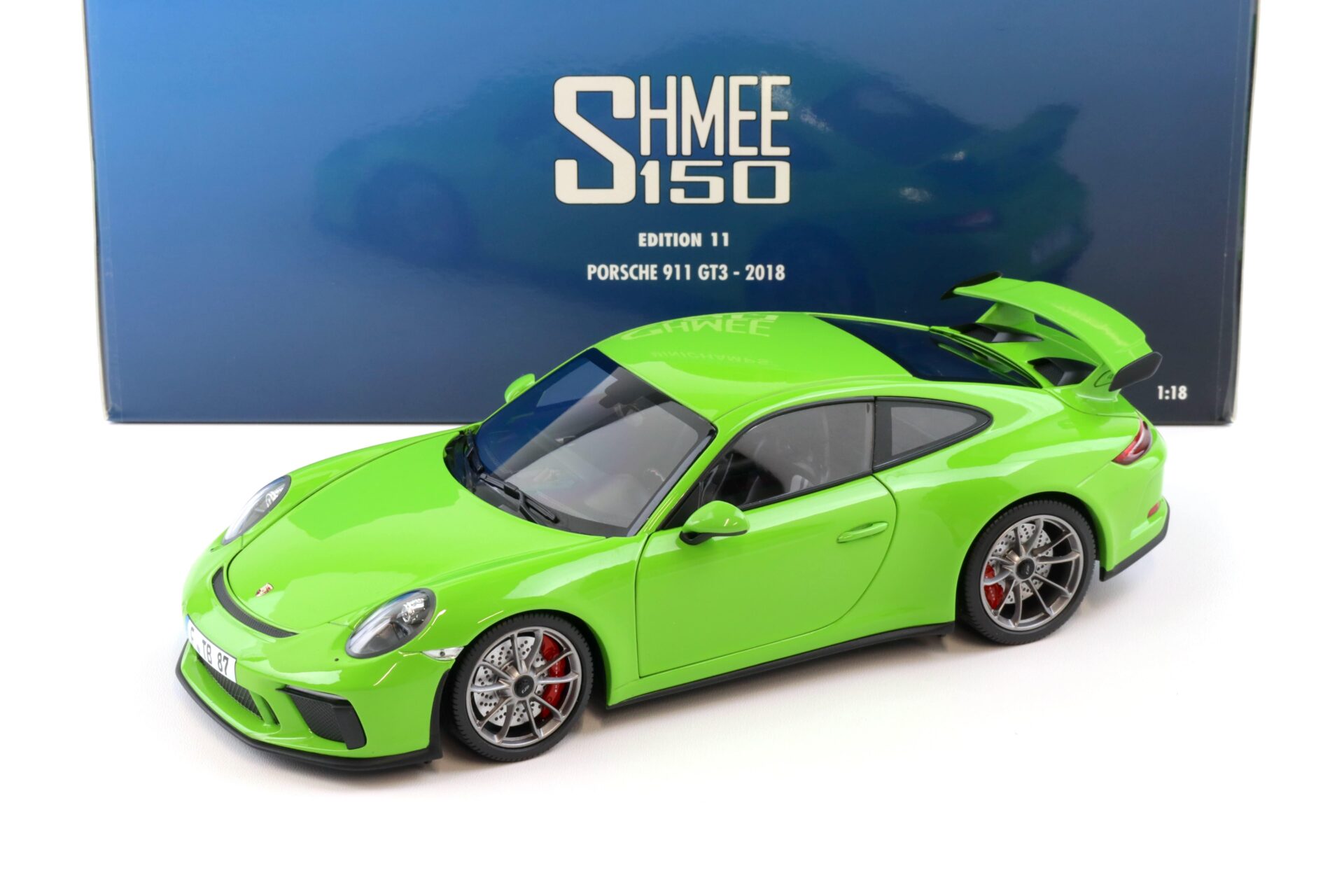 1:18 Minichamps Porsche 911 (991) GT3 Coupe 2018 green SHMEE 150
