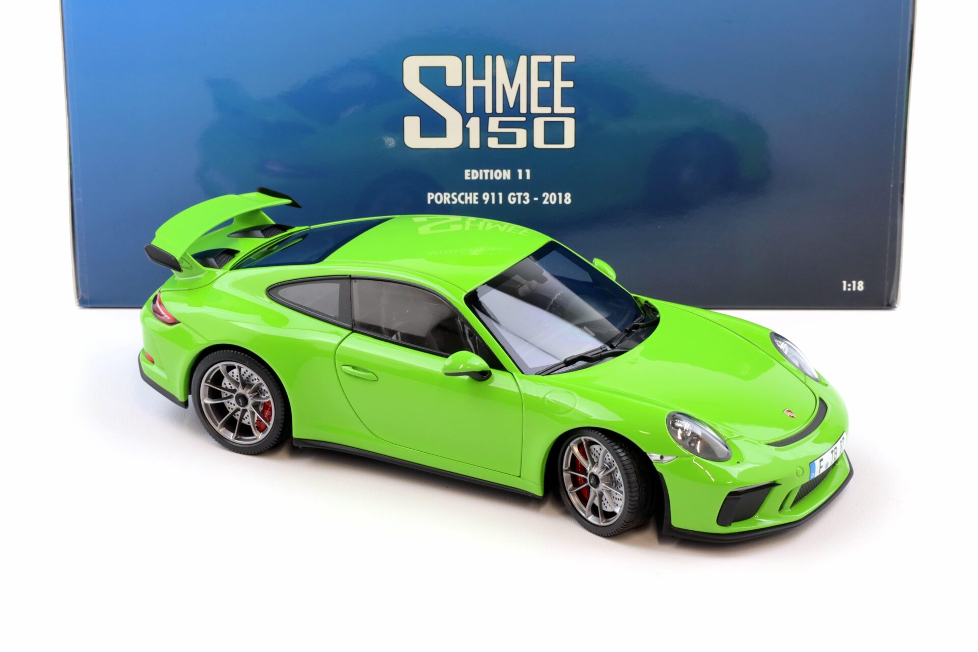 1:18 Minichamps Porsche 911 (991) GT3 Coupe 2018 green SHMEE 150