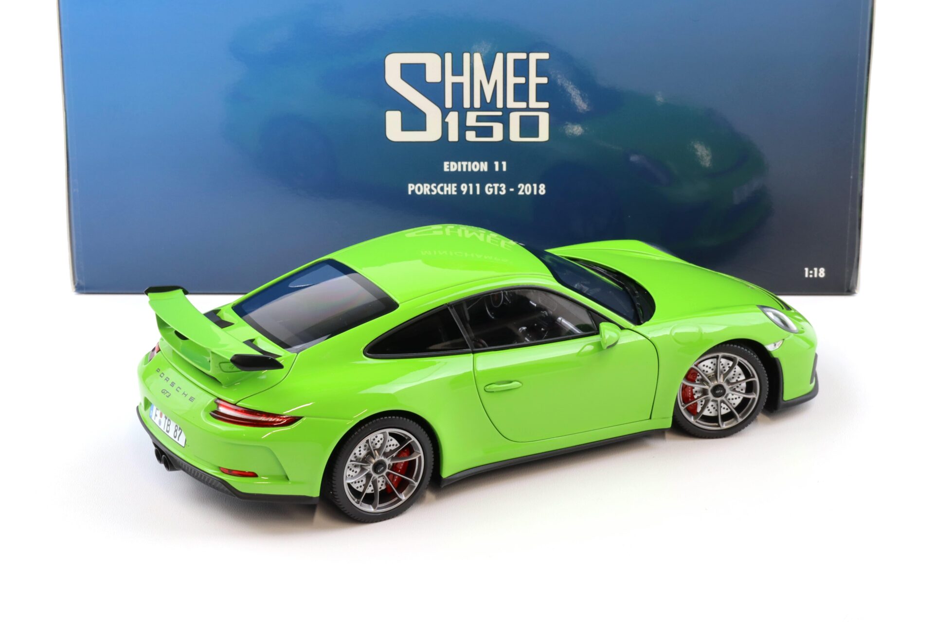 1:18 Minichamps Porsche 911 (991) GT3 Coupe 2018 green SHMEE 150