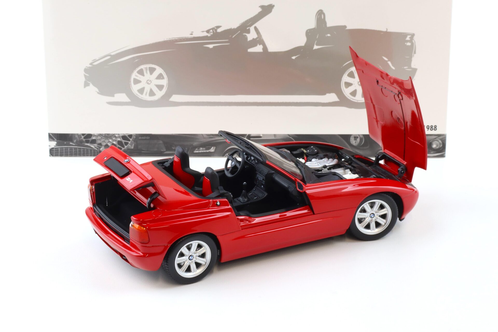 1:18 Minichamps BMW Z1 Roadster 1988 red