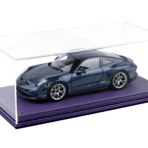 1:18 Atlantic Vitrine Show Case Display Case MULHOUSE with purple leather Base