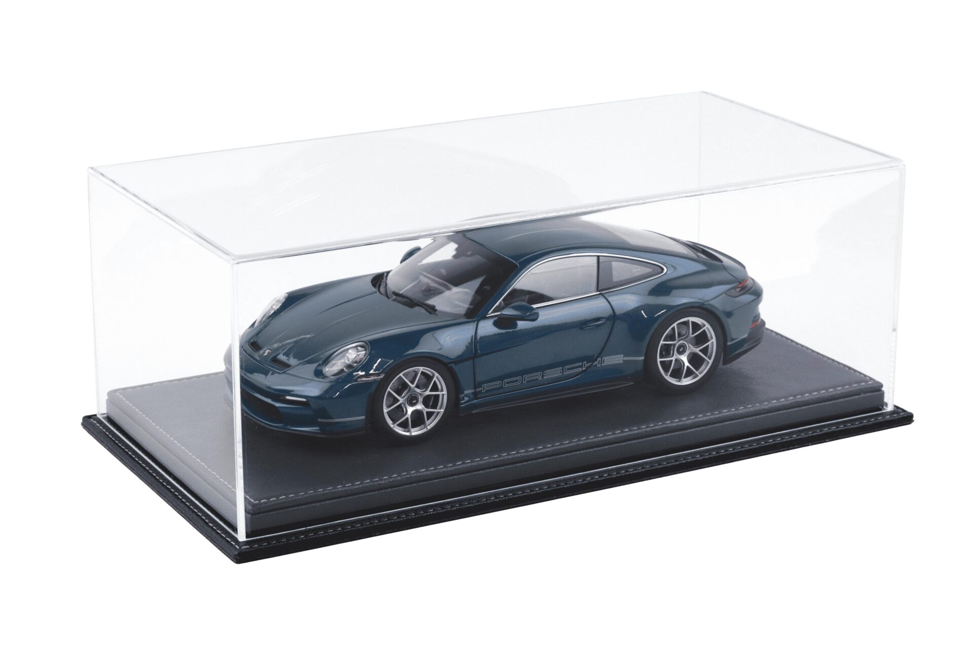 1:18 Atlantic Vitrine Show Case Display Case MULHOUSE with anthracite leather Base