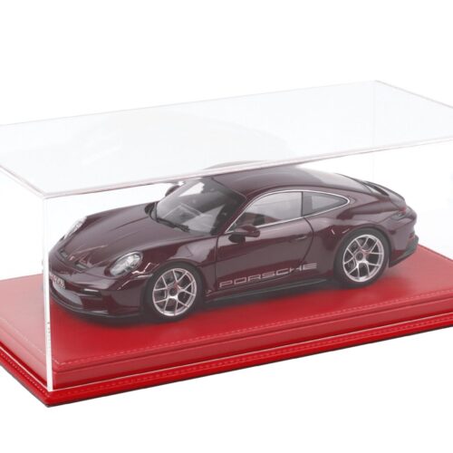 1:18 Atlantic Vitrine Show Case Display Case MULHOUSE with red leather Base