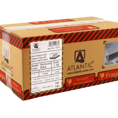 1:18 Atlantic Vitrine Show Case Display Case MULHOUSE with black leather Base