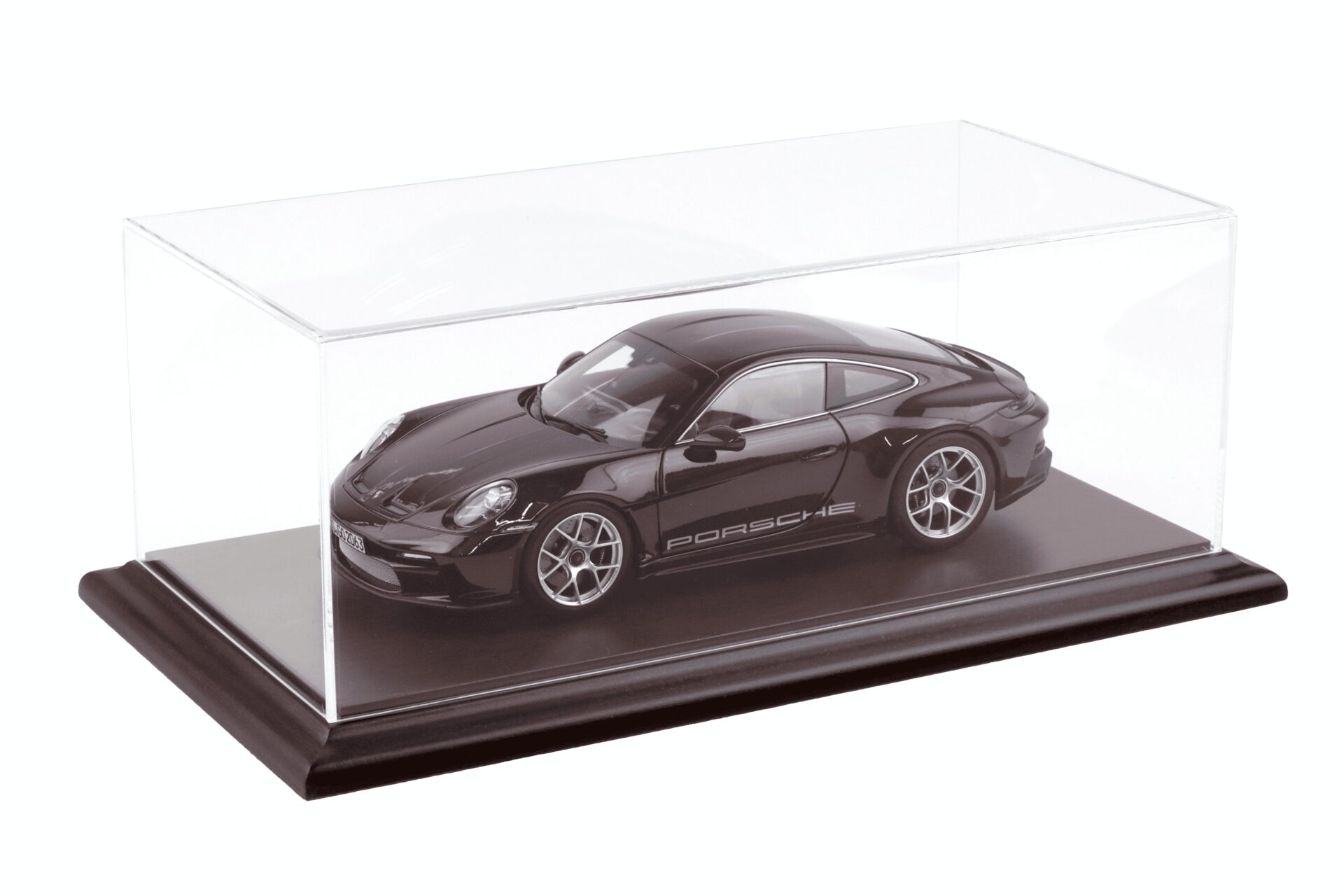 1:18 Atlantic Vitrine Show Case Display Case MOLSHEIM WALNUT with wood Base