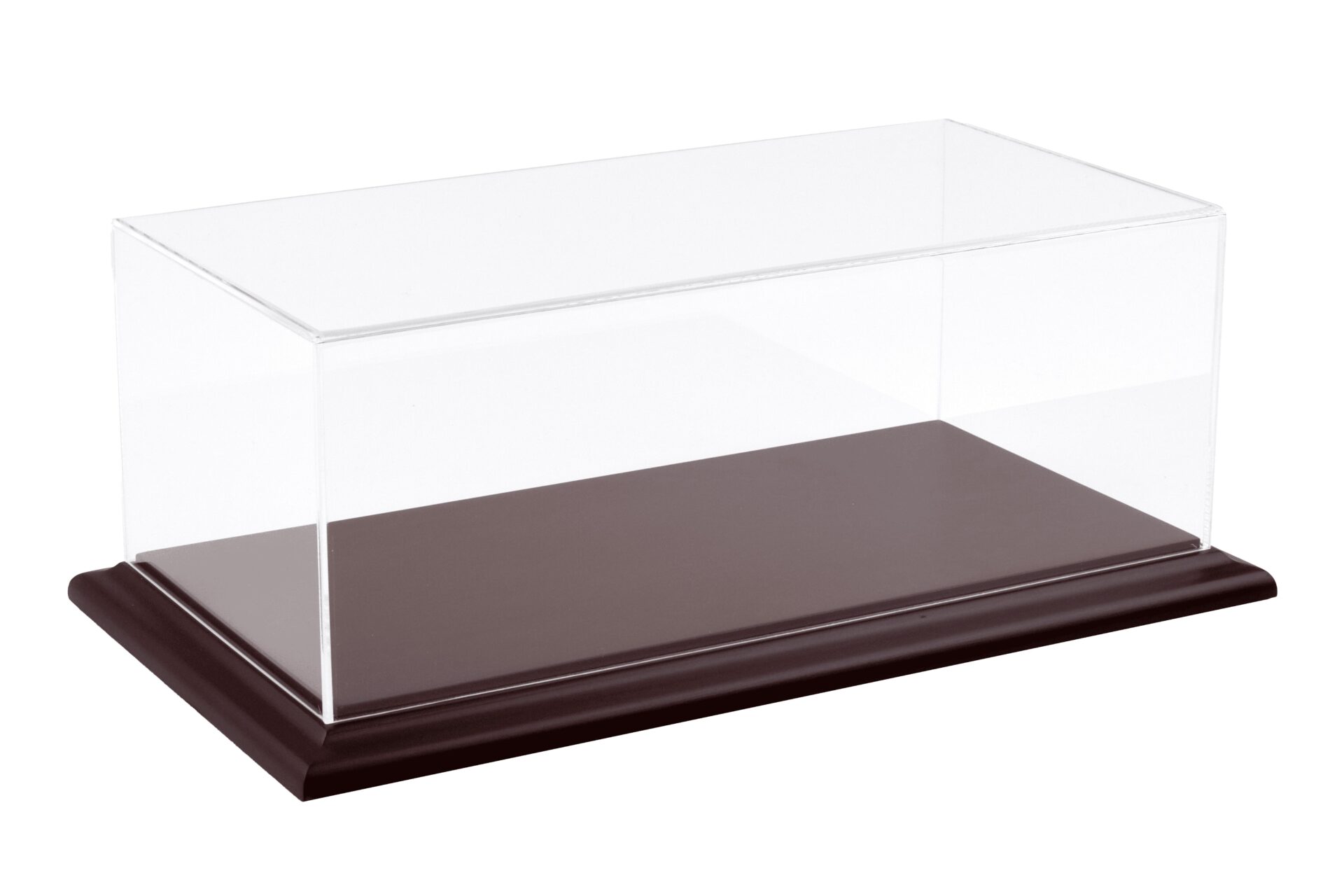 1:18 Atlantic Vitrine Show Case Display Case MOLSHEIM MAHOGANY with wood Base