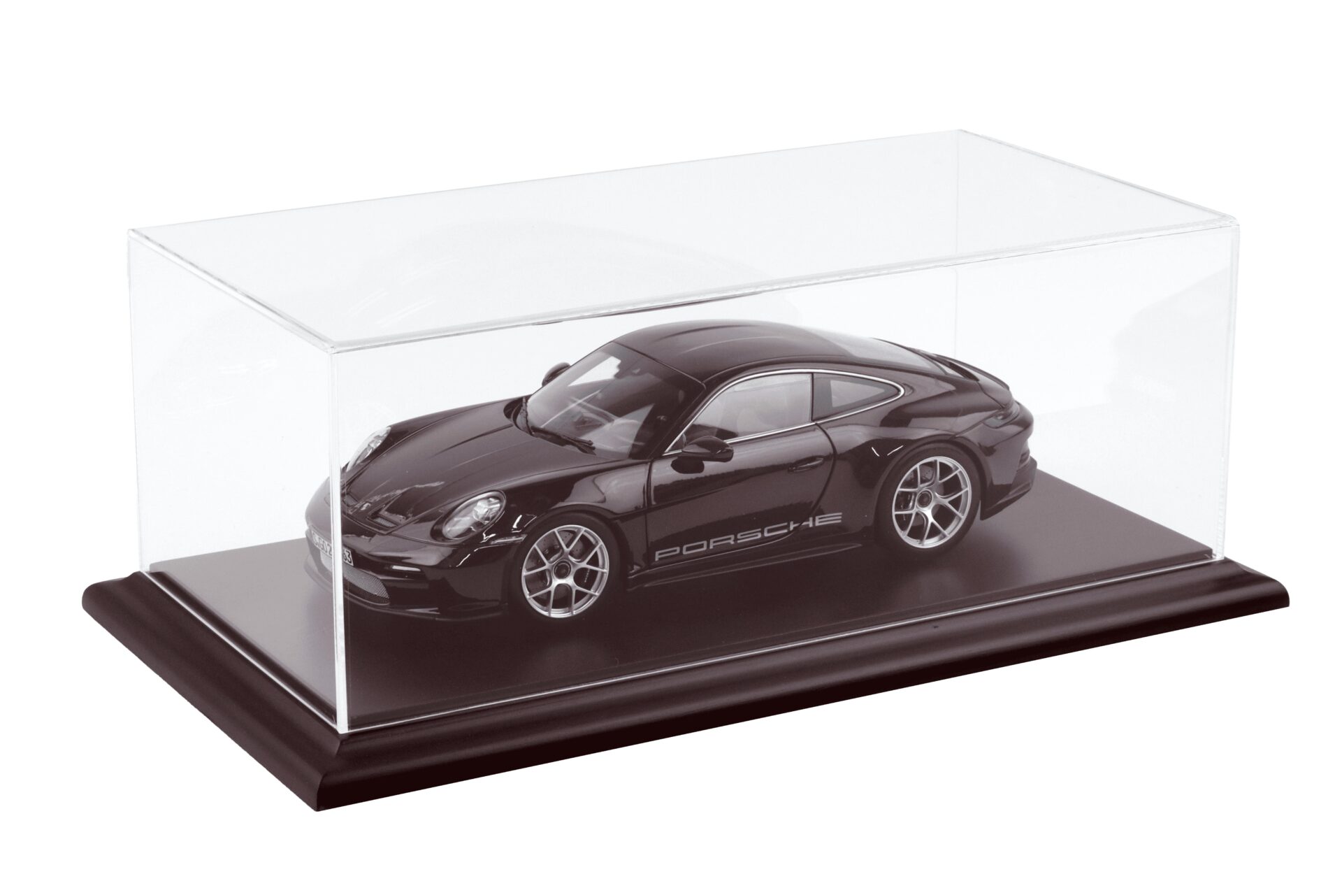 1:18 Atlantic Vitrine Show Case Display Case MOLSHEIM MAHOGANY with wood Base