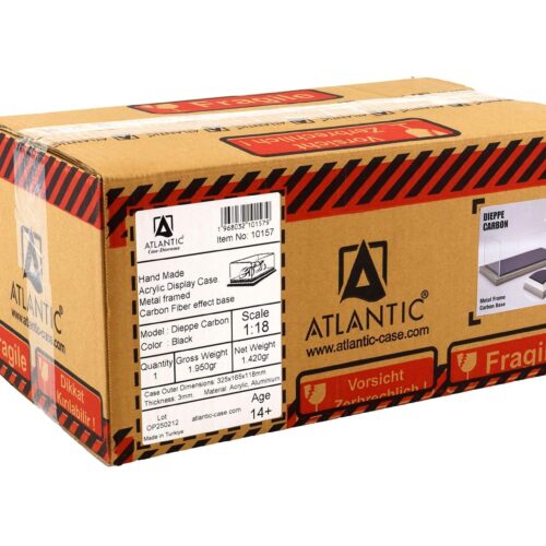 1:18 Atlantic Vitrine Show Case Display Case DIEPPE CARBON with metal frame