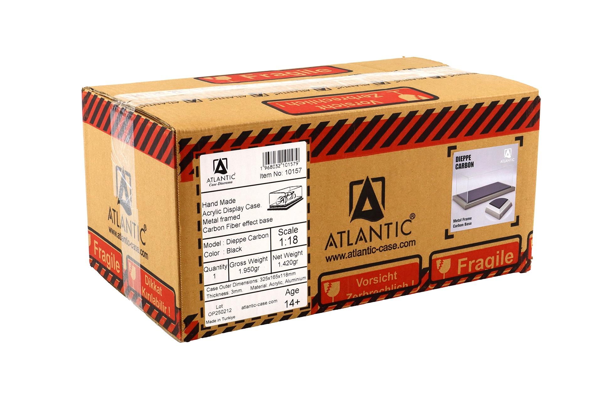 1:18 Atlantic Vitrine Show Case Display Case DIEPPE CARBON with metal frame