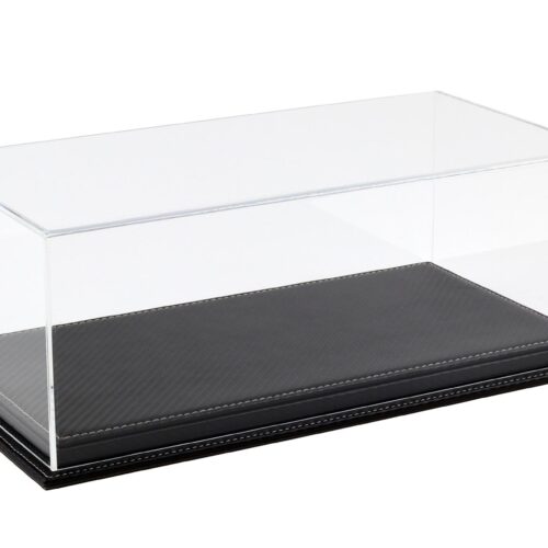1:18 Atlantic Vitrine Show Case Display Case MULHOUSE with Carbon black leather Base