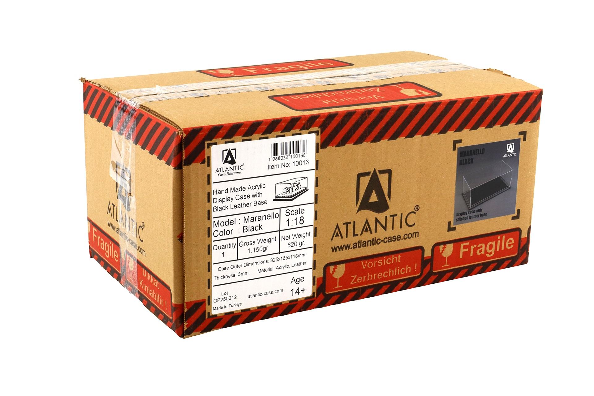 1:18 Atlantic Vitrine Show Case Display Case MARANELLO with black leather Base