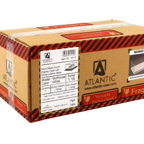 1:18 Atlantic Vitrine Show Case Display Case MULHOUSE with white leather Base