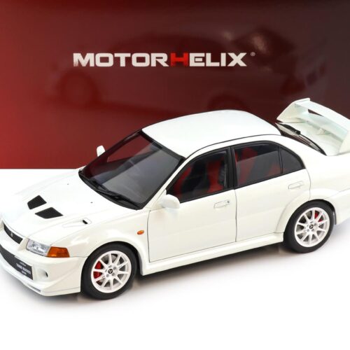 1:18 Motorhelix Mitsubishi Lancer Evolution VI (6.5) GSR T.M.E Scotia white M84305