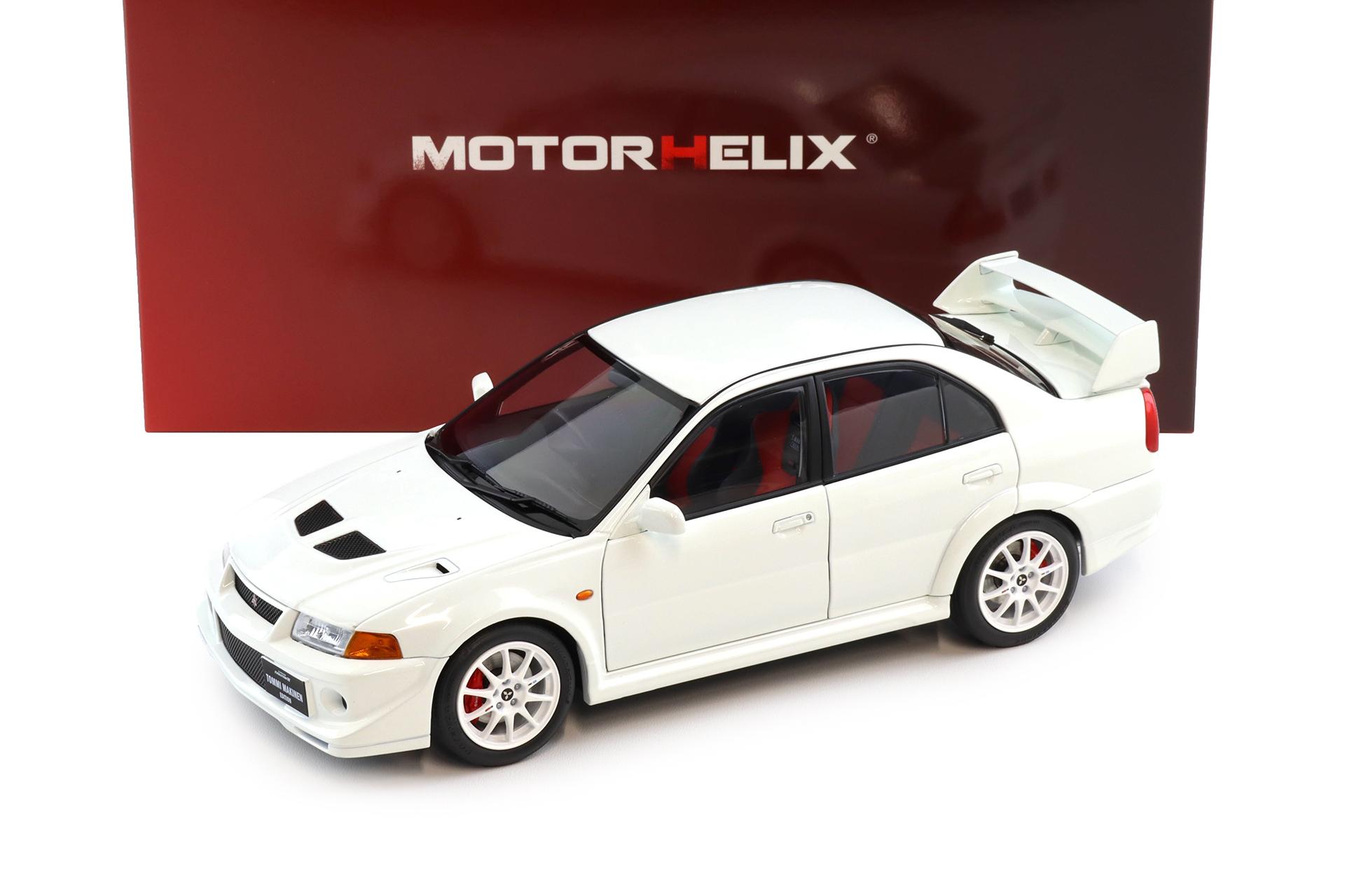 1:18 Motorhelix Mitsubishi Lancer Evolution VI (6.5) GSR T.M.E Scotia white M84305