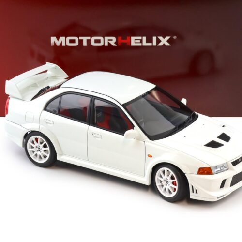 1:18 Motorhelix Mitsubishi Lancer Evolution VI (6.5) GSR T.M.E Scotia white M84305
