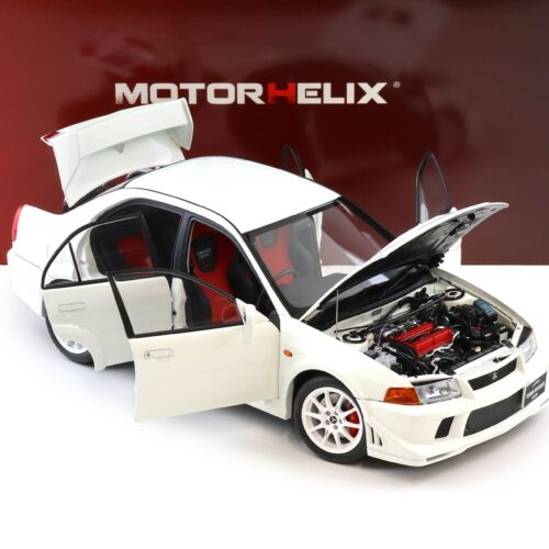 1:18 Motorhelix Mitsubishi Lancer Evolution VI (6.5) GSR T.M.E Scotia white M84305