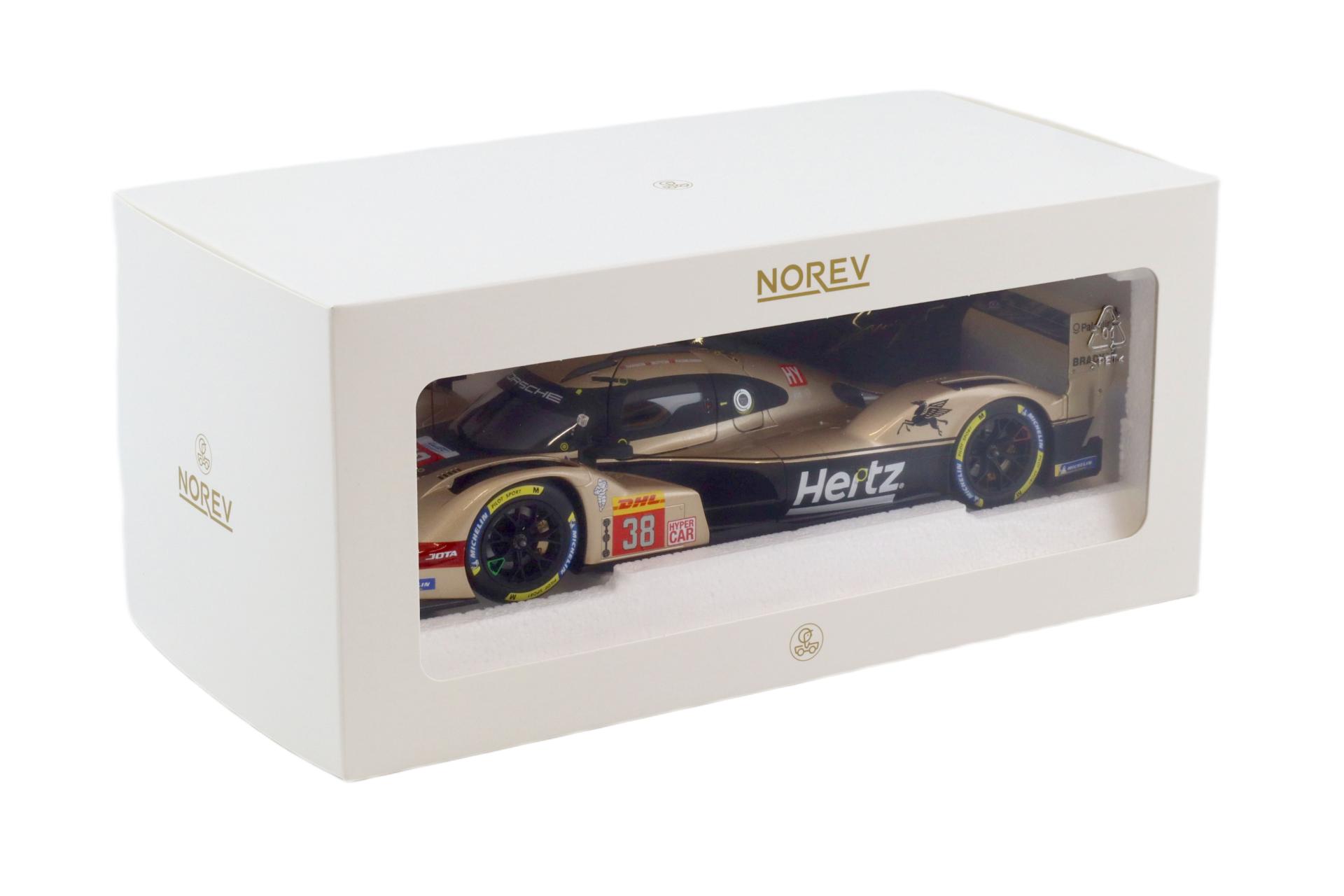 1:18 Norev Porsche 963 Hertz Team Jota Lone Star Le Mans 2024 Hanson/ Button #38