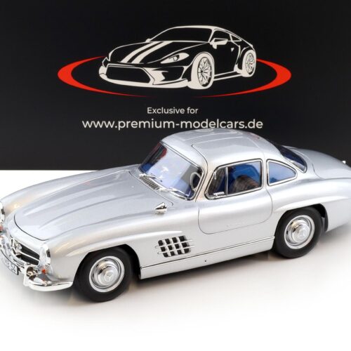 1:18 Norev Mercedes 300 SL Flügeltürer Gullwing 1954 silver/ blue interior - Limited 660 pcs.