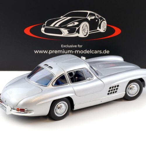 1:18 Norev Mercedes 300 SL Flügeltürer Gullwing 1954 silver/ blue interior - Limited 660 pcs.