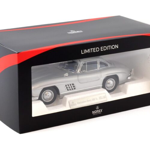 1:18 Norev Mercedes 300 SL Flügeltürer Gullwing 1954 silver/ blue interior - Limited 660 pcs.