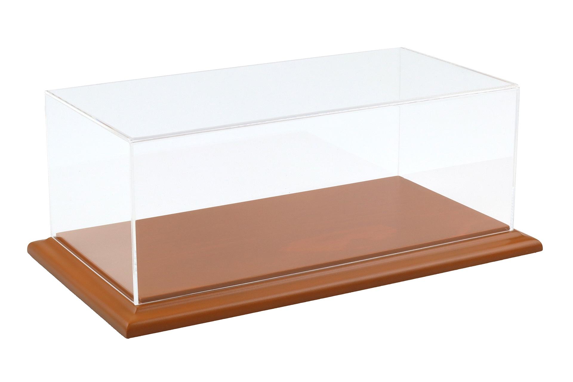1:18 Atlantic Vitrine Show Case Display Case MOLSHEIM Cherry with wood Base