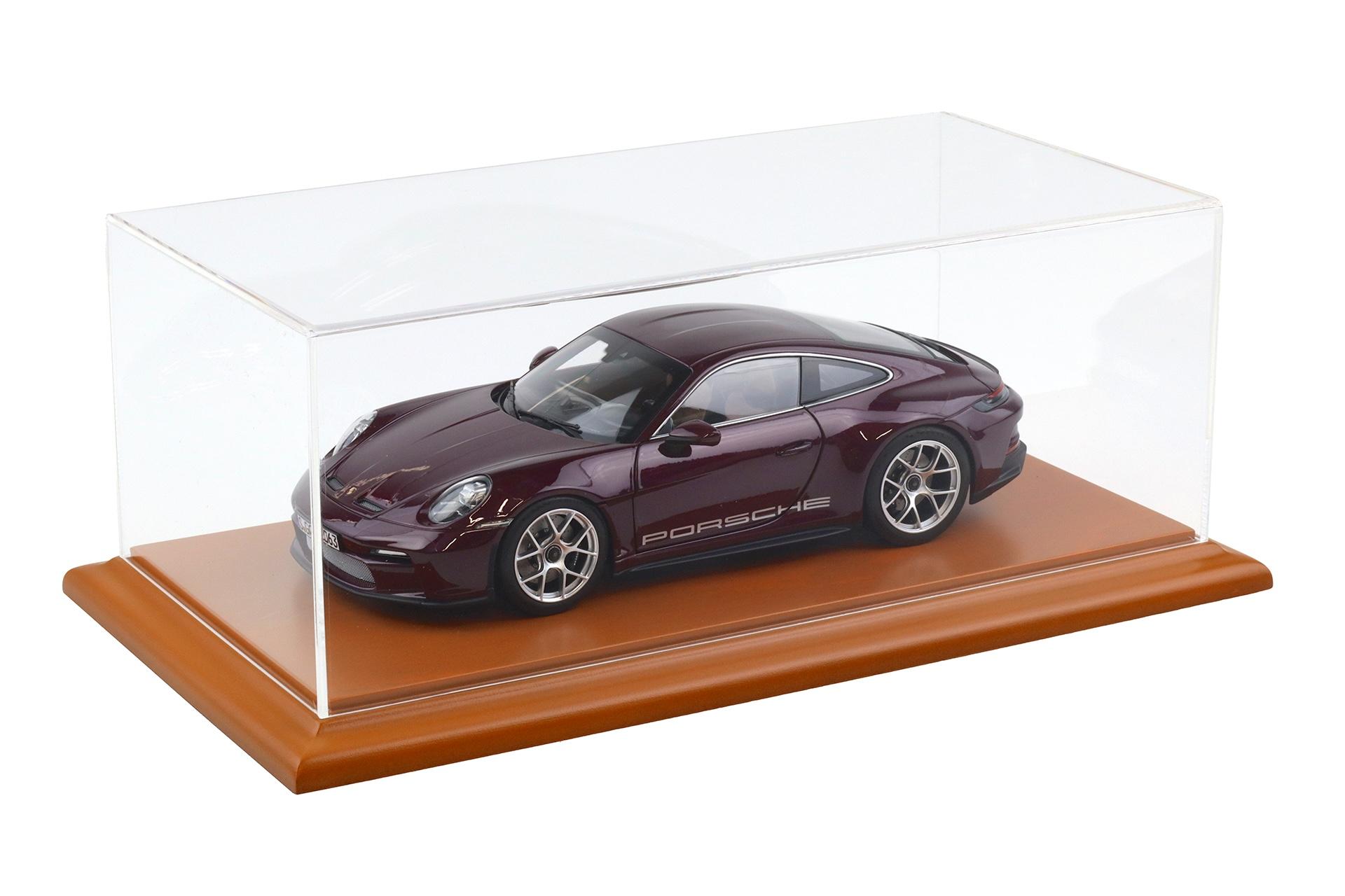 1:18 Atlantic Vitrine Show Case Display Case MOLSHEIM Cherry with wood Base