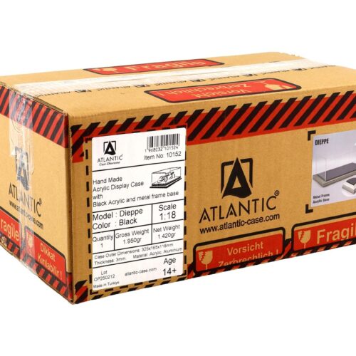 1:18 Atlantic Vitrine Show Case Display Case DIEPPE black Acrylic Base with metal frame