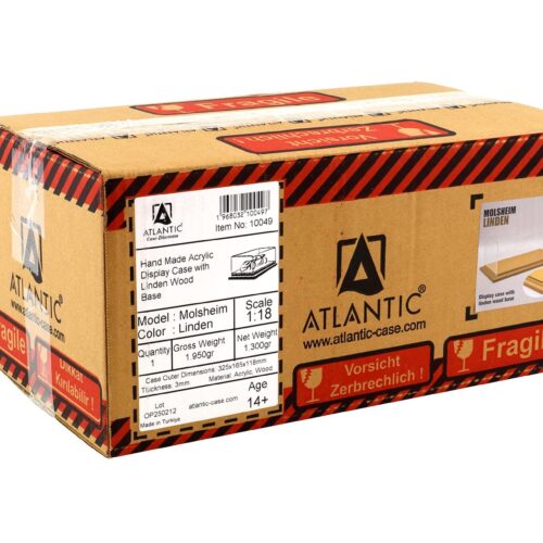 1:18 Atlantic Vitrine Show Case Display Case MOLSHEIM Linden with wood Base