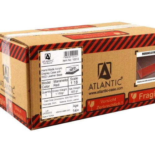1:18 Atlantic Vitrine Show Case Display Case MARANELLO with red leather Base