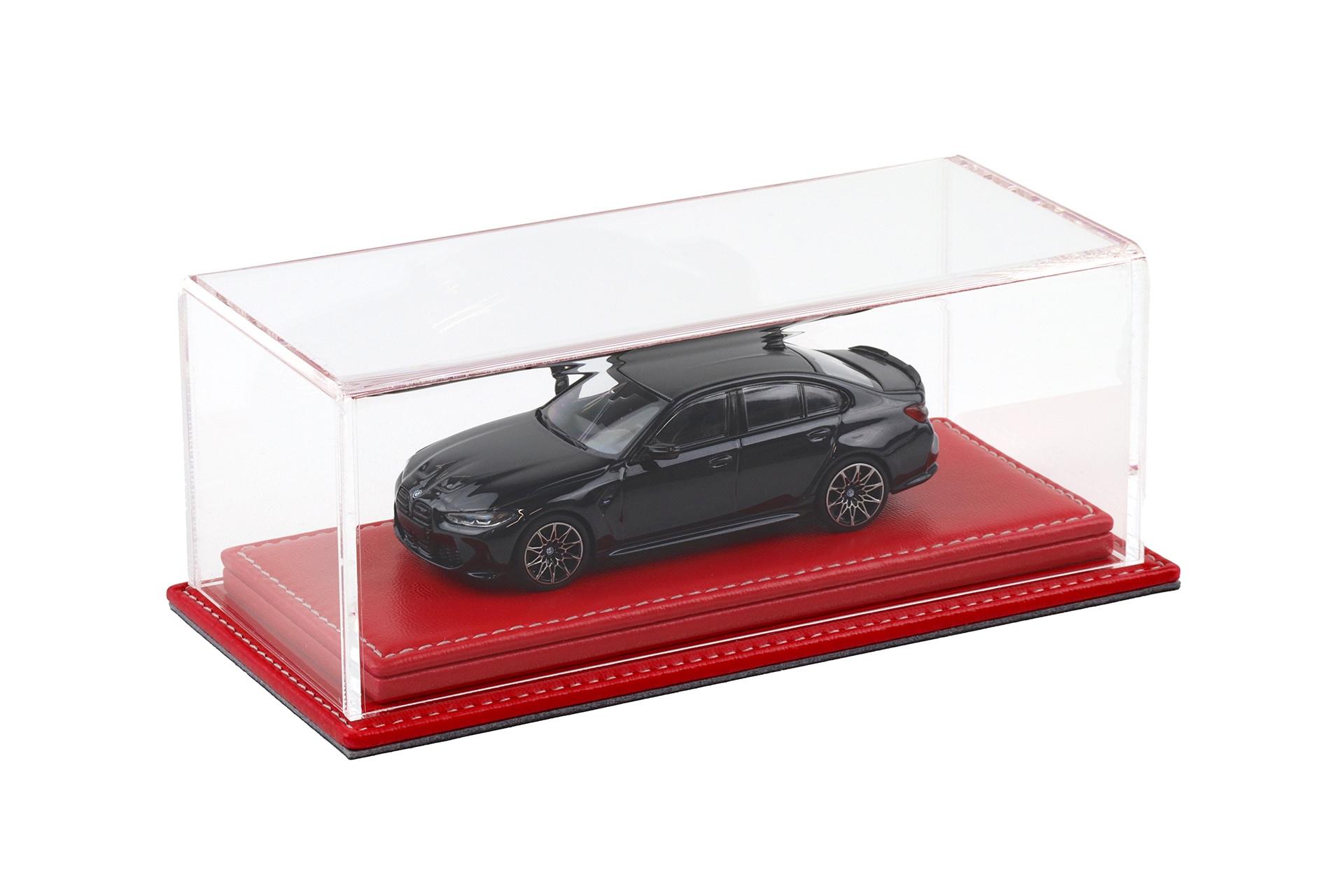 1:43 Atlantic Vitrine Show Case Display Case MULHOUSE with red leather Base